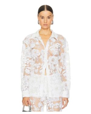 bridal white lace top