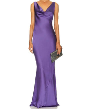 purple wedding guest dress