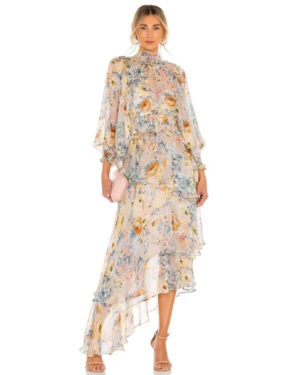 floral wedding guest dress