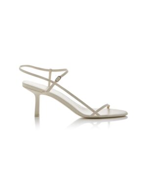 white strap heel