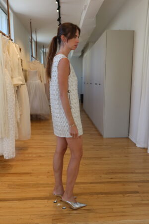 LEIN Eleanor dress sequin embellished mini wedding party dress