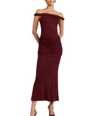 Pixie Market Pamela Off Shoulder Wedding Guest Dress