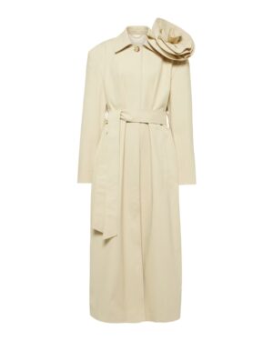 trench coat with rosette