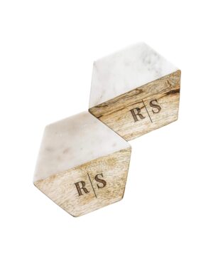 monogram coasters