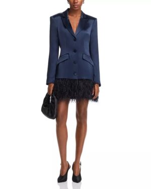 blue blazer designer dress