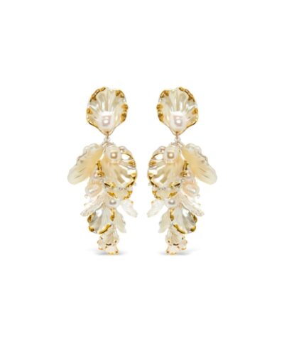 pearl shell dangle earrings