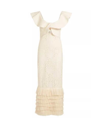 Johanna Ortiz Glory Days Eyelet Maxi Dress