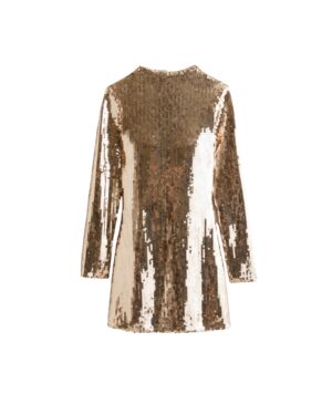 gold sequin mini dress for holidays