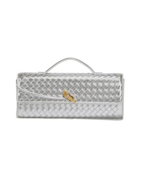 silver top handle clutch