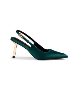 green and gold pumps