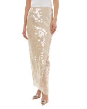 sequin maxi skirt