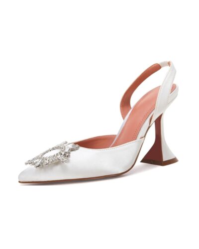 VETASTE Women's High Heel Crystal Slingback Pumps