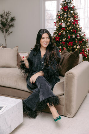 Sleeper Cosmos festive pajamas with glitter