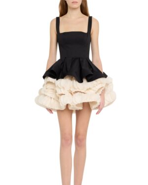 Bronx and Banco Catalina Ruffle Fit-&-Flare Mini Dress