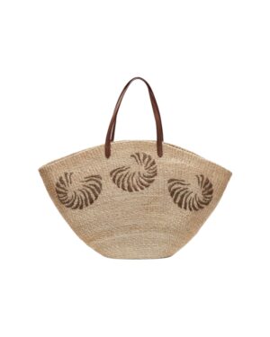 The Anna Shell Straw Tote Bag
