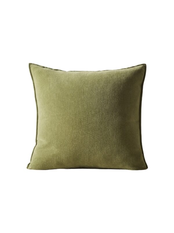 olive green throw pillow