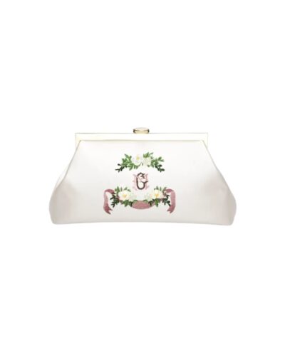 painted clutch bag