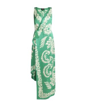 green asymmetrical dress
