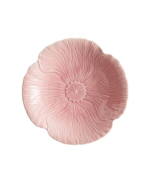 pink floral plate
