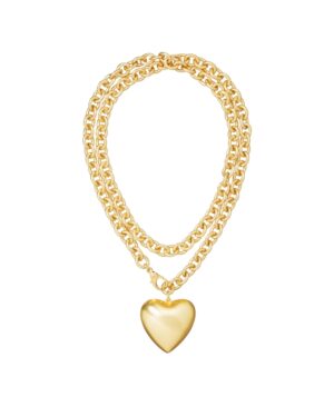 gold heart pendant