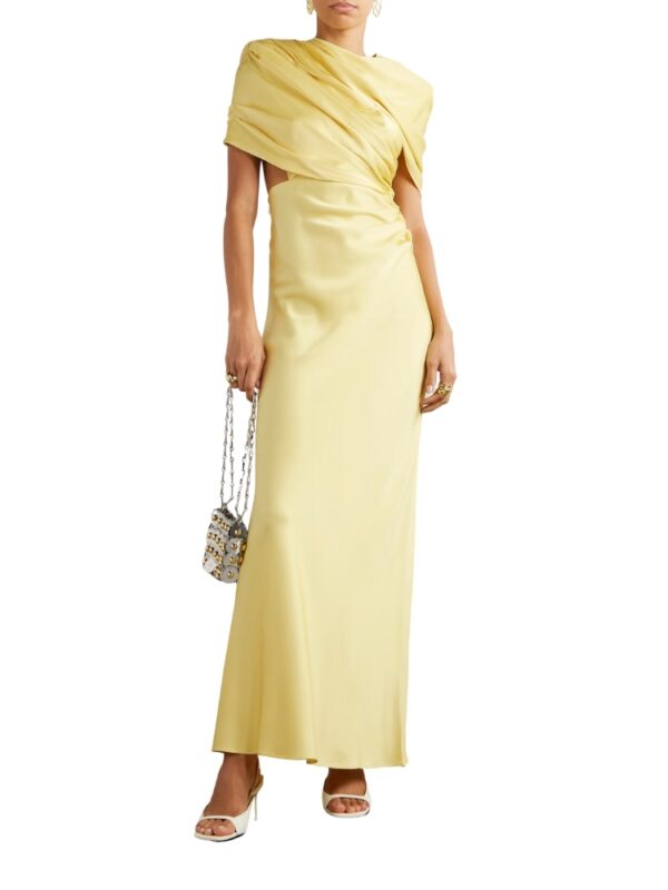 formal yellow dress for mother of the groom
