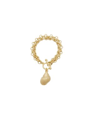 gold shell charm