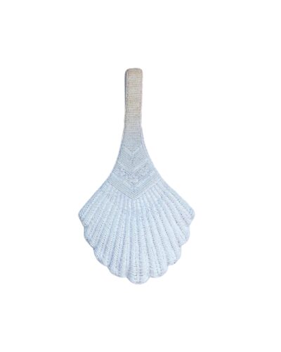 shell beaded clutch bag