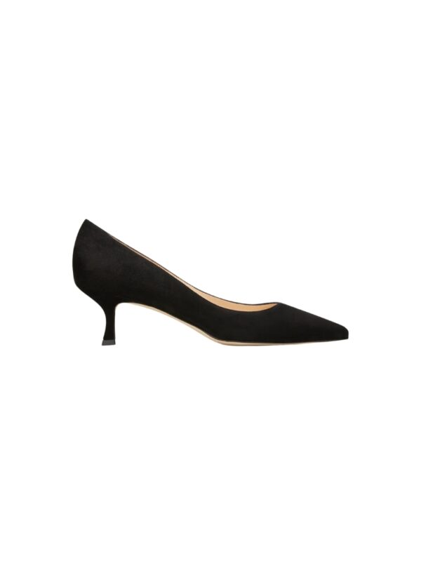 black pumps with kitten heel