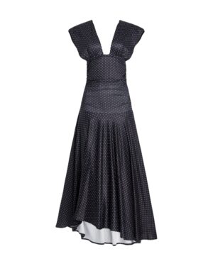 black polka dot dress
