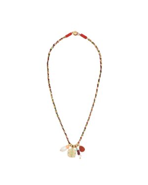 colorful charm necklace