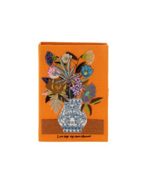 book clutch flowers
