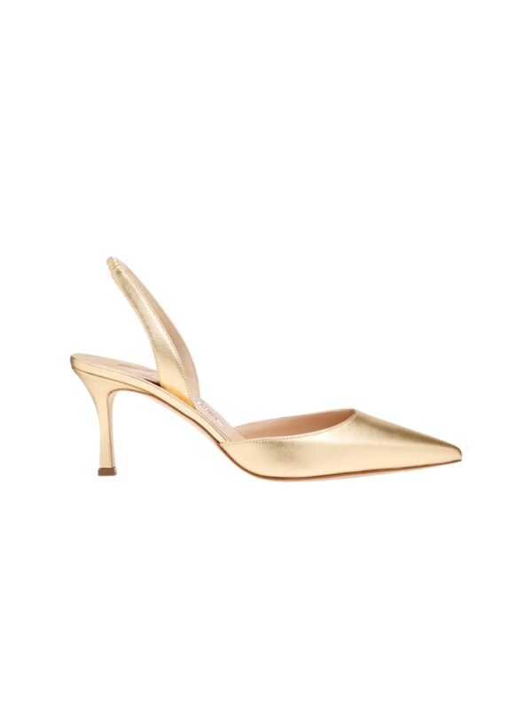 gold pumps