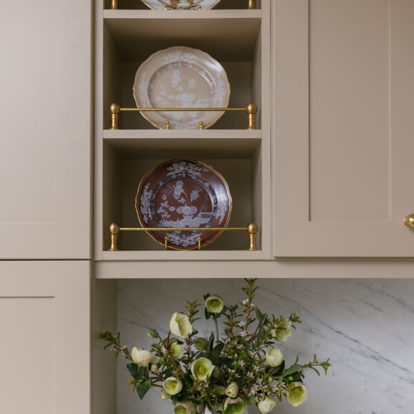Marble kitchen with gold fixtures
