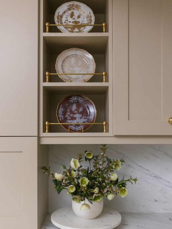 Marble kitchen with gold fixtures