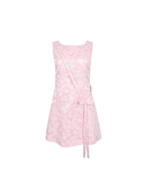 pink floral mini dress