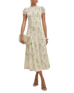 floral smocked dress